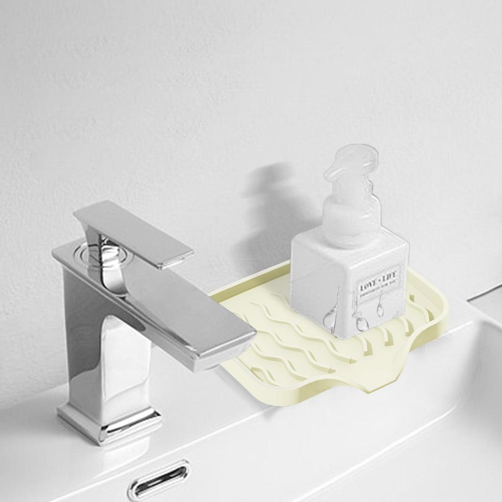 Kaymaz Silikon Drenajlı Sabunluk - Deliksiz Banyo Tepsisi
