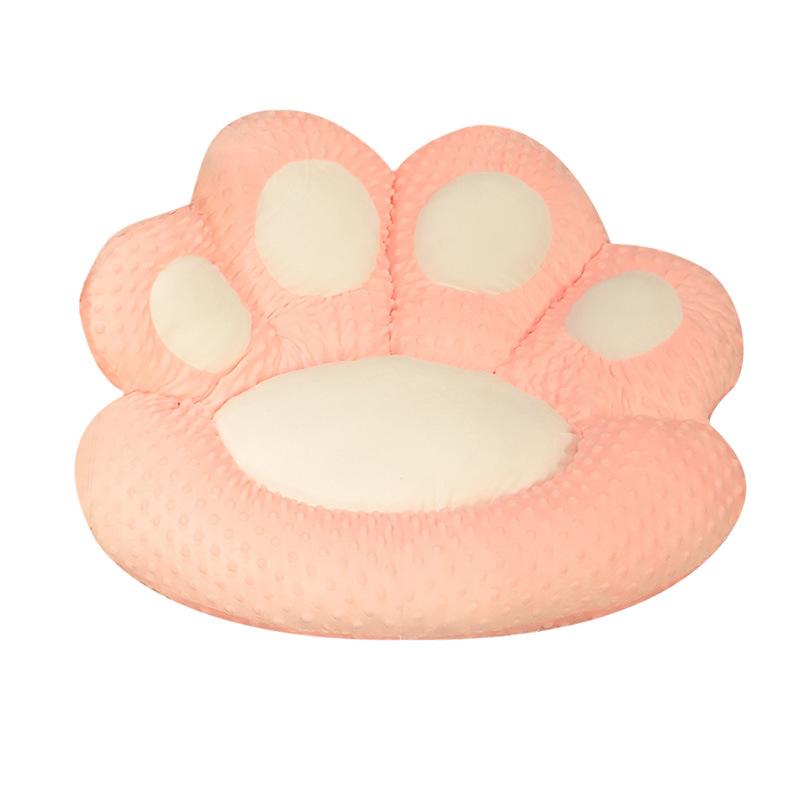 Cartoon Bear Paw Seat Cushion, Chair Cushion, Plush Toy Office Seat Cushion, Throw Pillow, Waist Cushion, Student Dormitory Seat Cushion