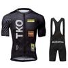 Men's Short Sleeve Cycling Jersey Set and Bib Shorts Pro Race Bicycle Clothing MTB Ropa Maillot Summer Cycling Clothes