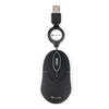 NGS Souris Optique - USB - 3 Boutons - Noir - Câble - 1000 Dpi - Roulettes Avec Frein - Symétrique