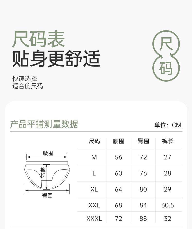 Fentenggan Breathable Xinjiang Cotton 4-Pack 100% Cotton Crotch Comfortable Mid Waist Triangle Pants Women's Underwear