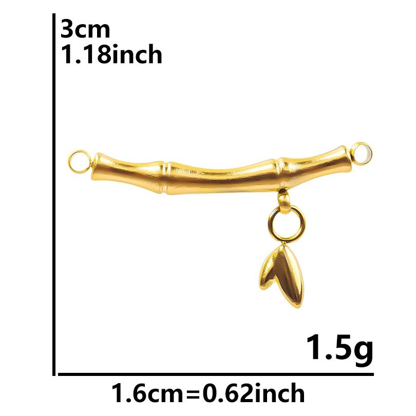 5pcs Fashion Plant Leaves Flower Charms For Jewelry Making Bulk Stainless Steel Charm Pendant DIY Earrings Bracelets Accessories