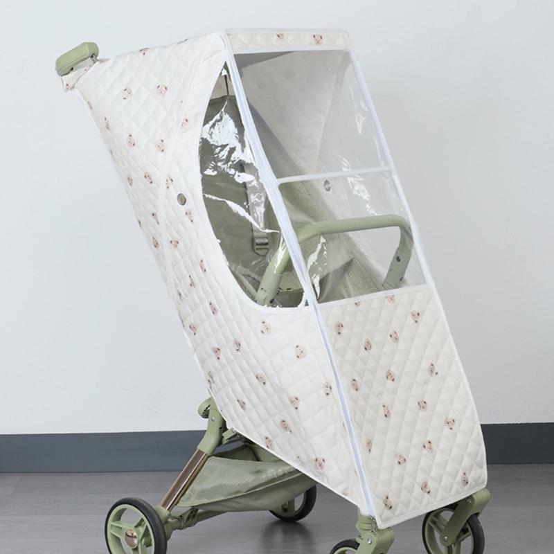 Individuelle Kinderwagen-Wetterhülle Atmungsaktives Design Einfache Anbringung Kinderwagen-Hülle Leicht zu tragen Kinderwagen Regenschutz