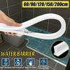 Non-slip 5 Size White Bathroom Water Stopper Flood Shower Barrier Rubber Dam Silicon Water Blocker Dry And Wet Separation Collapsible