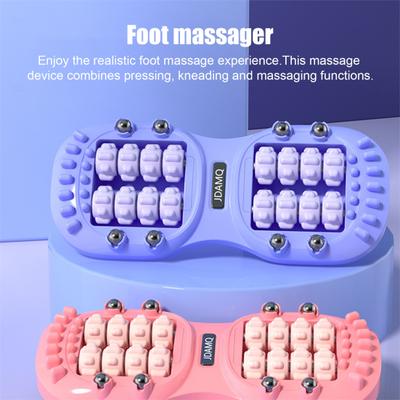 Fußmassage-Roller Akupressur Reflexzonenmassage-Werkzeug zur Linderung von Plantarfasziitis Verbesserte Durchblutung Tragbares Muskelregenerationstool für Zuhause Büro