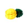 Home Fiesta Birthday Decorations for Summer Party Pineapple Honeycomb Garland Yellow Paper Hawaiian Style Ball Lantern