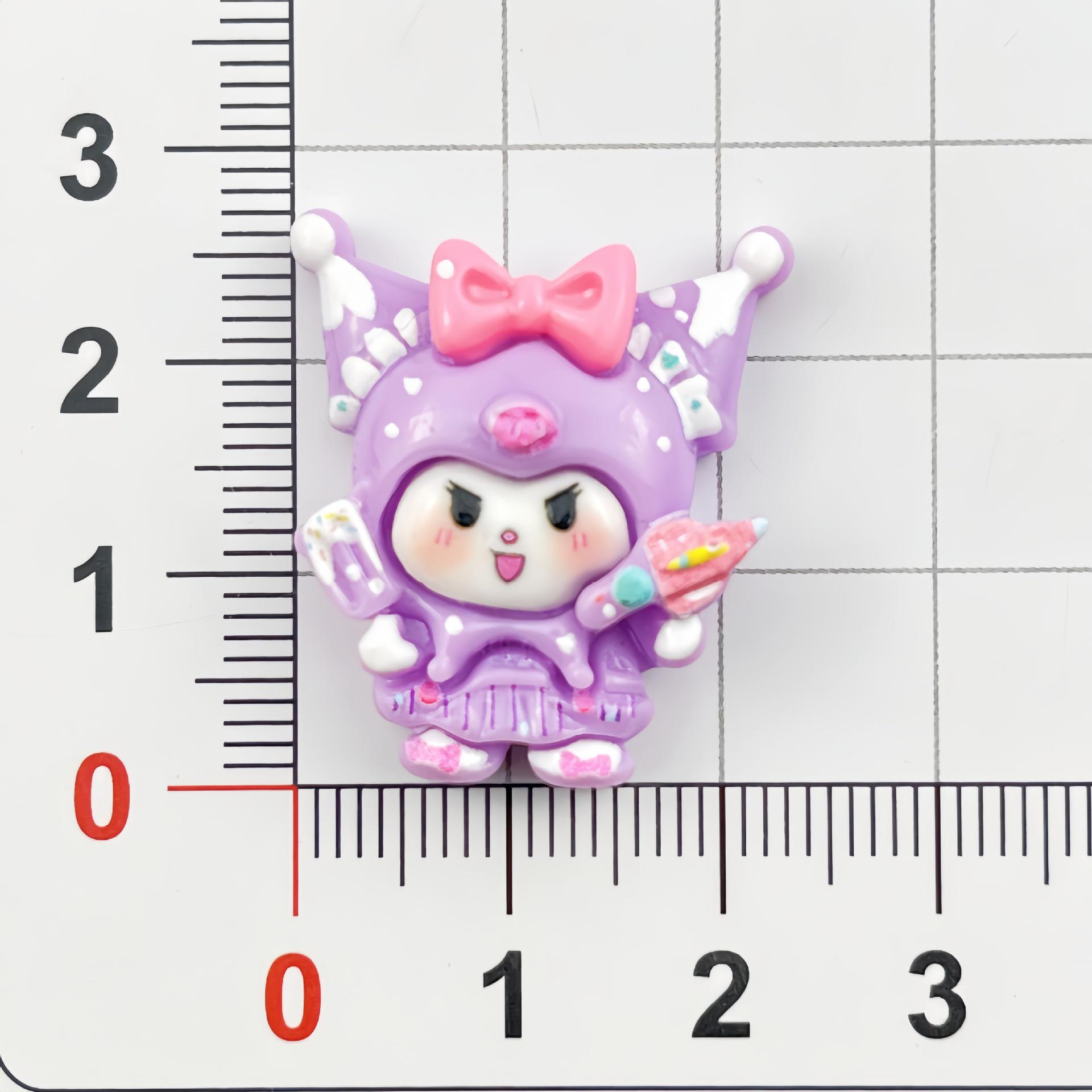 Sanrio Cartoon Glossy Balloons Resin Accessories: Hair Clips, Keychains, Phone Cases, Water Bottle Stickers