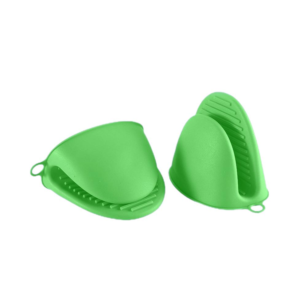 1piece Soft Silicone Heat Resistant Anti-Scald Gloves Pinch Grips Thick Oven Mitts Kitchen Cookin Tool Hand Clip