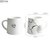 Cute Cartoon Panda Ceramic Mug Japanese Creative Animal Coffee Cup Water Cup Home Office Afternoon Tea Milk Cup Drink Gift