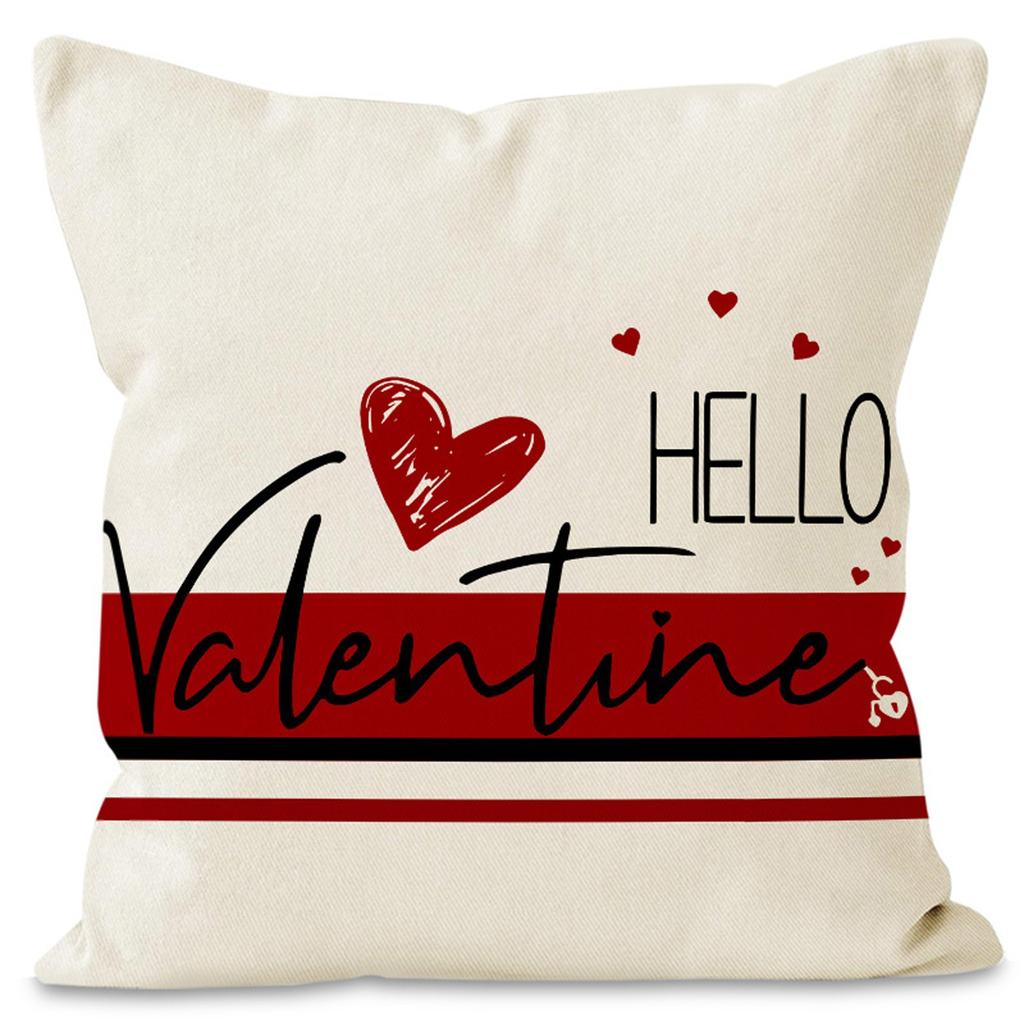 Valentine's Day Striped Pillowcase Party Decoration Pillowcase Home Couple Bedroom Decoration Cushion Cover