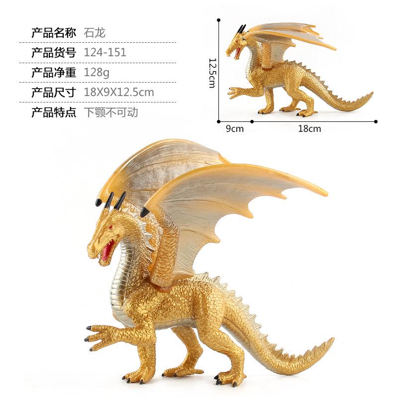 Dětská simulační pevná dinosauří modelová panenka divoké zvíře plastový létající drak dinosauří hračka ozdoba kolekce