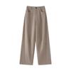 Women's Draped Wide-Leg Suit Pants