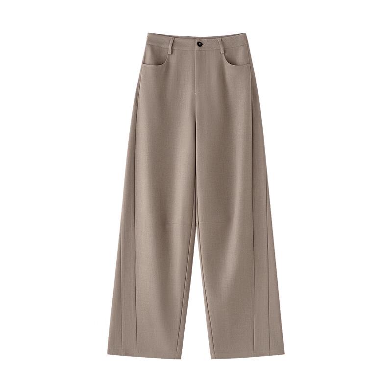 Women's Draped Wide-Leg Suit Pants