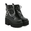 Black High-heeled Short Boots Fashion Women's Shoes