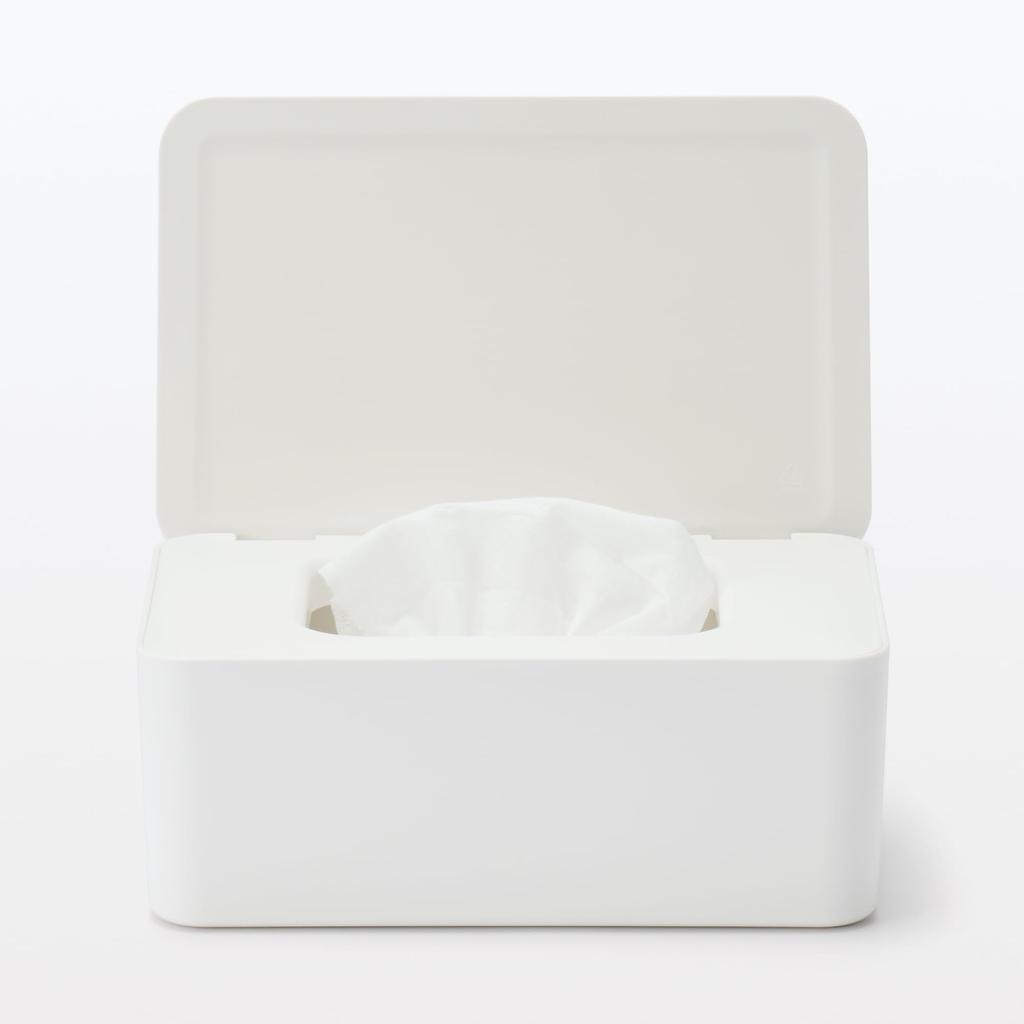 MUJI Wide Mouth Wet Tissue Case for Easy Access 19cm W X 12cm D X 7cm H - Approx. (Product Number 12993797)