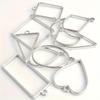 60Pcs/Lot Open Bezels For UV Epoxy Resin  Kit Hollow Frame Pendants Resin Craft Bezels Alloy Jewelry Molds For Resin Casting