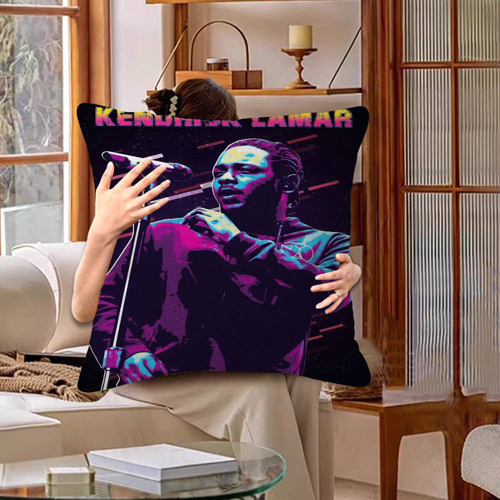 

Kendrick Lamar Rapper Pillow Cover For Bedroom Room And Living Room Sofa Decorative Cushion Cover 30cmx30cm