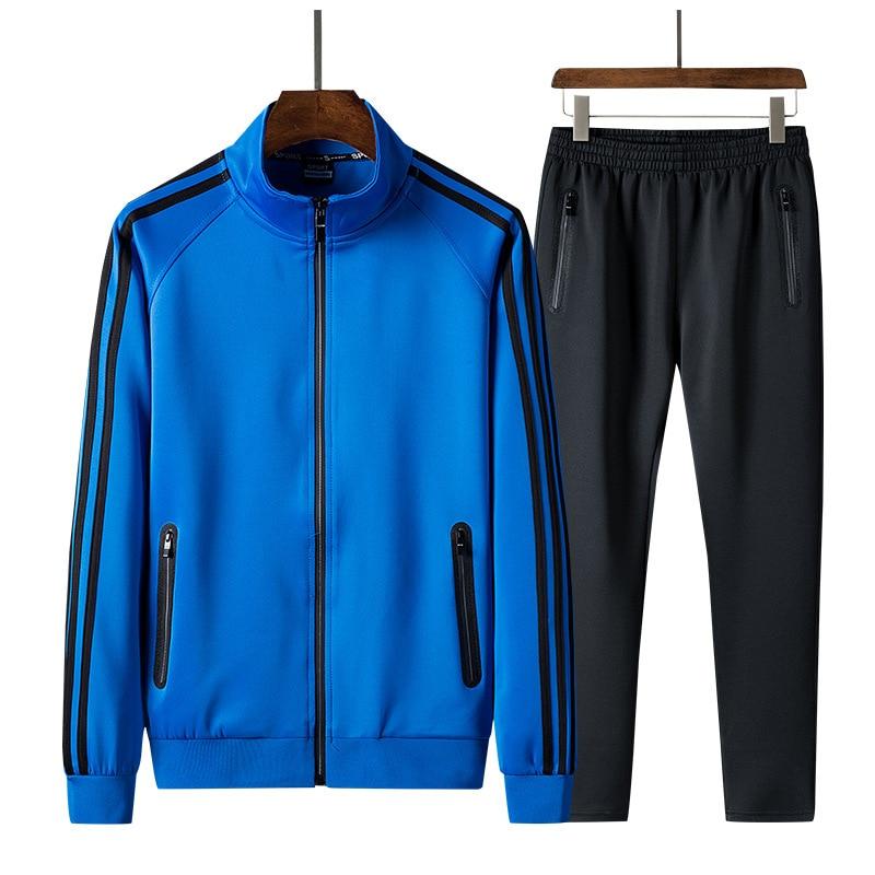 Autumn Sportswear Tracksuits Men Sets Large Size Men 'S Clothing Jacket +Pants 2 Pieces Sports Set Plus Size 8xl 7xl Tracksuit Man