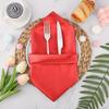 3PCS Satin Napkin Cup, Hotel Wedding Fabric with High-density Lock Edge Solid Color Napkins