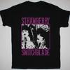 Strawberry Switchblade Men T Shirt Black All Sizes