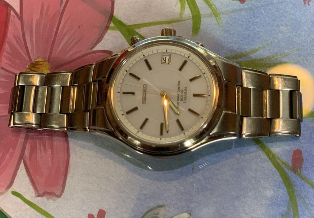 [USED] Seiko 7B42-0ANO Radio-Controlled Solar/Titanium