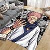 Jujutsu Kaisen Hero Squad Square Area Rug, Non-Slip Floor Mat for Living Room, Perfect Gift for Jujutsu Kaisen Fans.chl