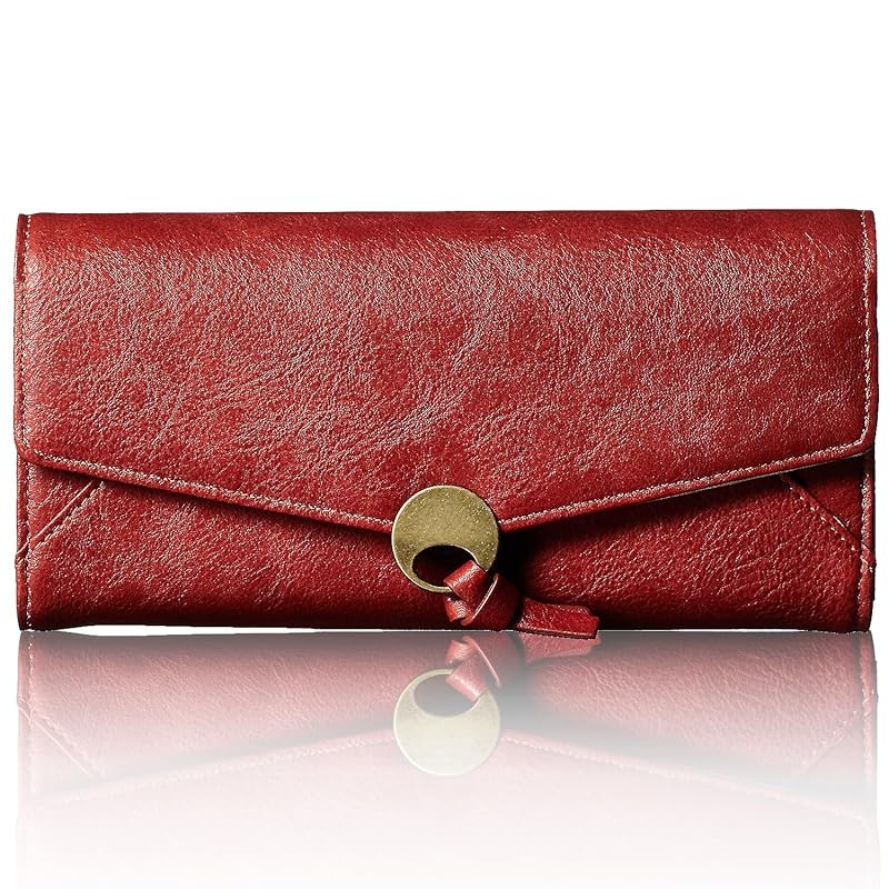 

[Rinle] wallet ladies long wallet bi-fold Cover garcon brand large capacity easy to use Holds a lot (Orange x Medal (Type A)/Orange)