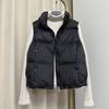 Women's Puffer Vest Casual Sleeveless Stand Collar Down Jacket Winter Warm Zip Up Outerwear with Pockets