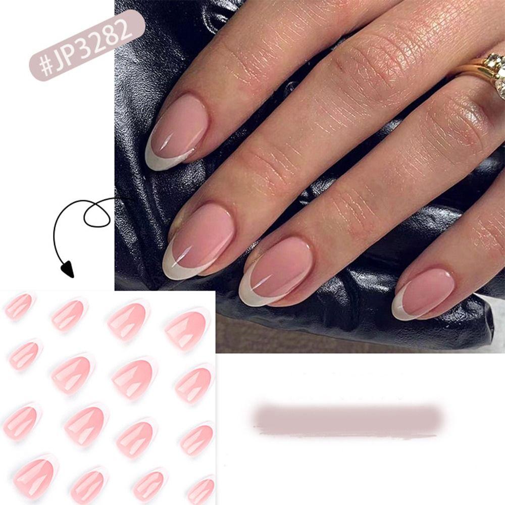 Long Almond Fake Nials Elegant Press on Nails Manicure False Nails  Women