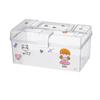 Transparent Storage Box, Portable Medicine Organizer, Minimalist Dustproof Container for Dorm,