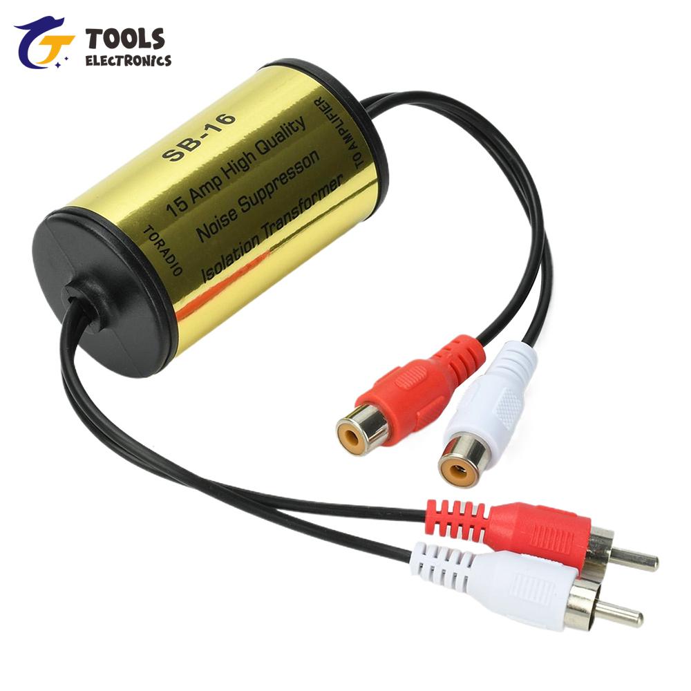 RCA Noise Filter With Professional Design Effectively Reduces Audio Noise and Speaker Static for Car Home Stereo SystemsGood product