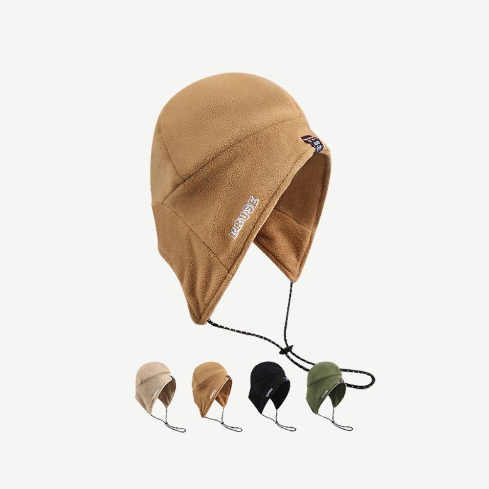 

Флісові хутряні шапки Повсякденні бомбери Універсальні захисні навушники Осінь Зима чорний