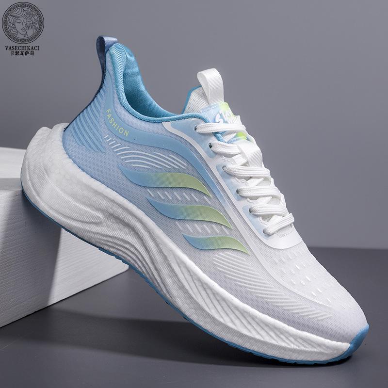 

Summer new sports men s shoes versatile breathable shoes soft sole versatile real explosive bottom men s and women s shoes couple shoes 36 синій