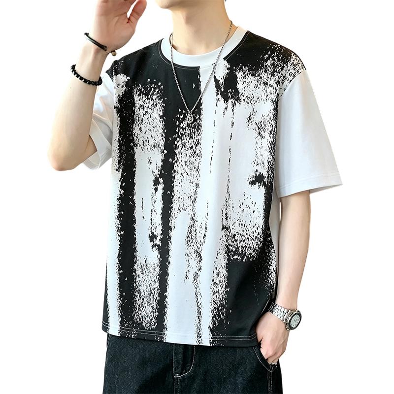 Short-sleeved T-shirt, Round Neck, Half-sleeved Bottoming Shirt, Plus Size Men's Top