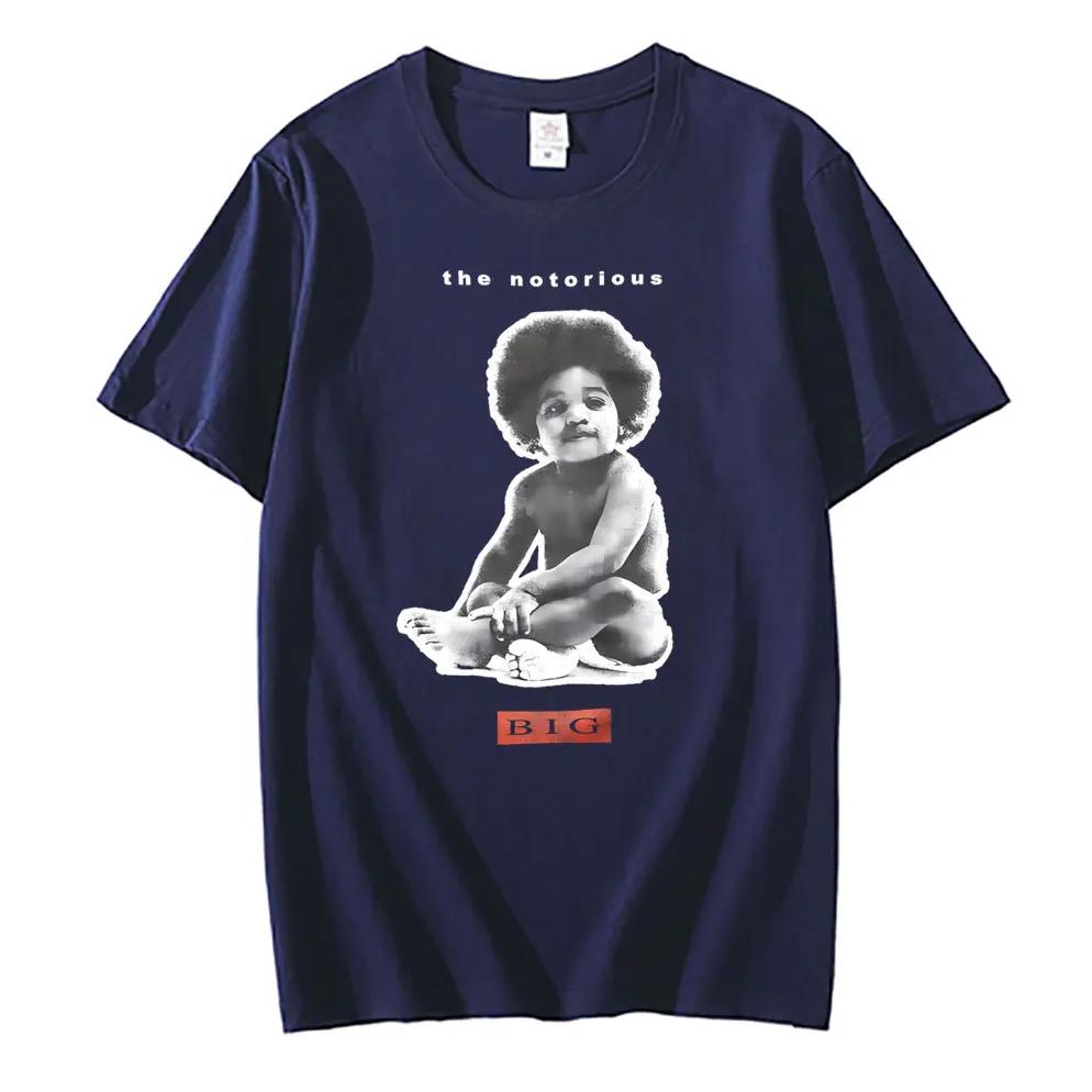 

Мужская футболка с графическим принтом рэпера The Notorious B.I.G. Poppa, оверсайз, с коротким рукавом, Бигги Смоллз, для мужчин и женщин, хип-хоп футболка S