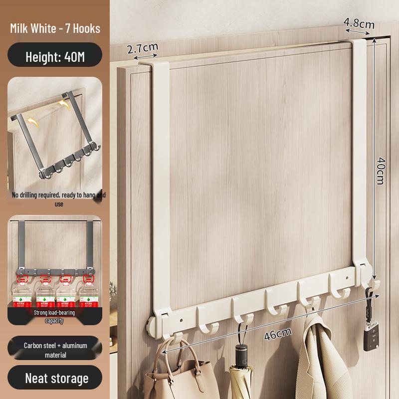 Silent Adhesive Wall-Mounted Clothes Hanger Hook for Bedroom Doors