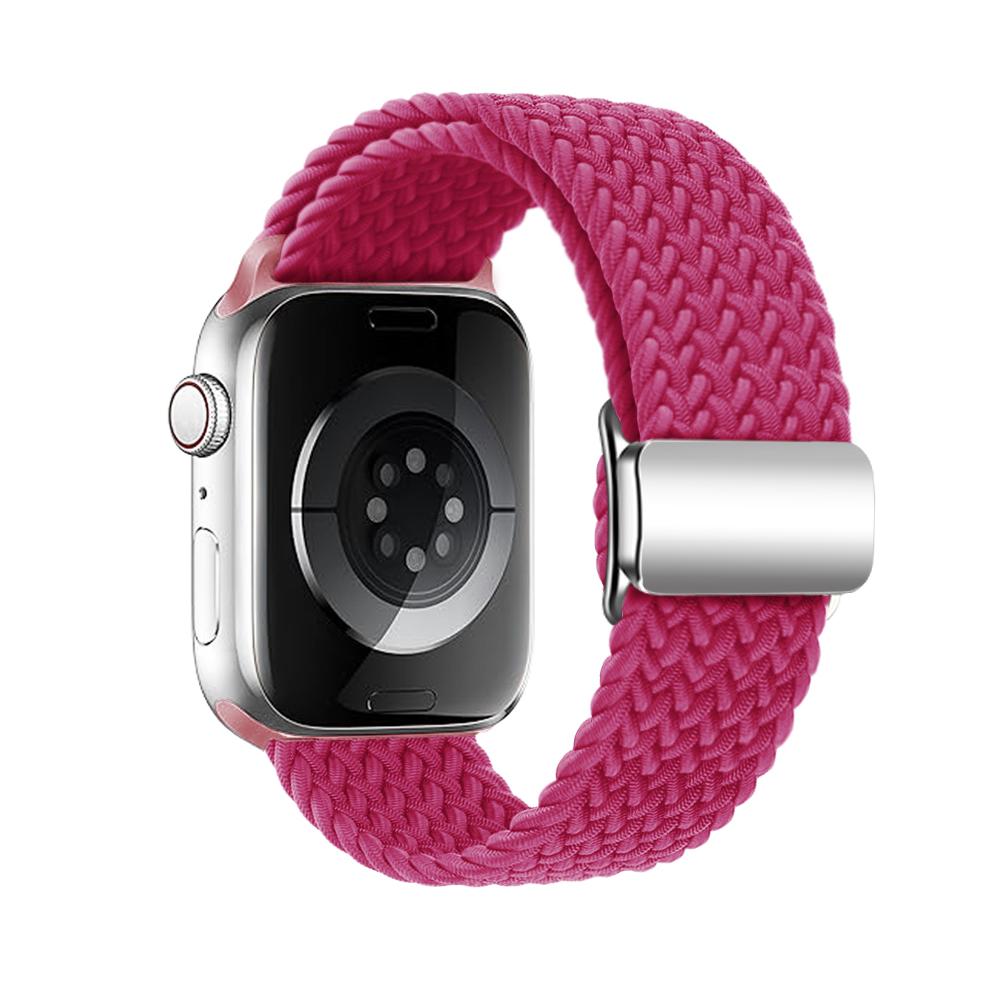 Geflochtenes magnetisches Nylonarmband für Apple Watch Band 44 mm 40 mm 45 mm 49 mm 41 mm 38 mm Armband mit magnetischer Schnalle iWatch Serie SE 7 3 5 6 8 Ultra