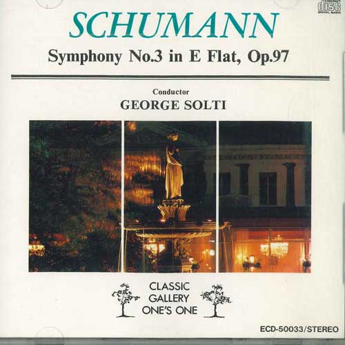 

CD SOLTI - Schumann Symphony No.3 In E Flat,op ECC50033 EYEBIC Japan Classical Used