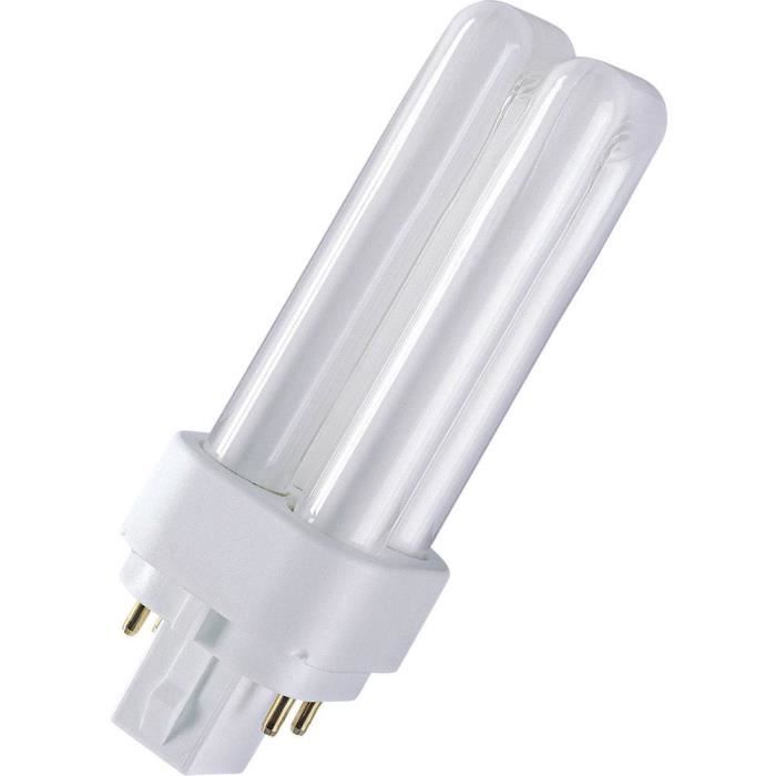 OSRAM Energisparepære EEC: klasse A (A++ - E) G24Q-3 165 mm 26 W kaldhvit rørformet dimbar