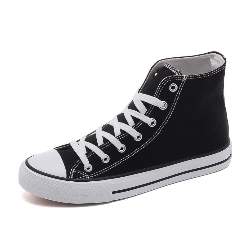 Women Canvas Shoes Men's Shoes Student High-top Fashion Couple Sneakers Lace-up Women Casual Shoes