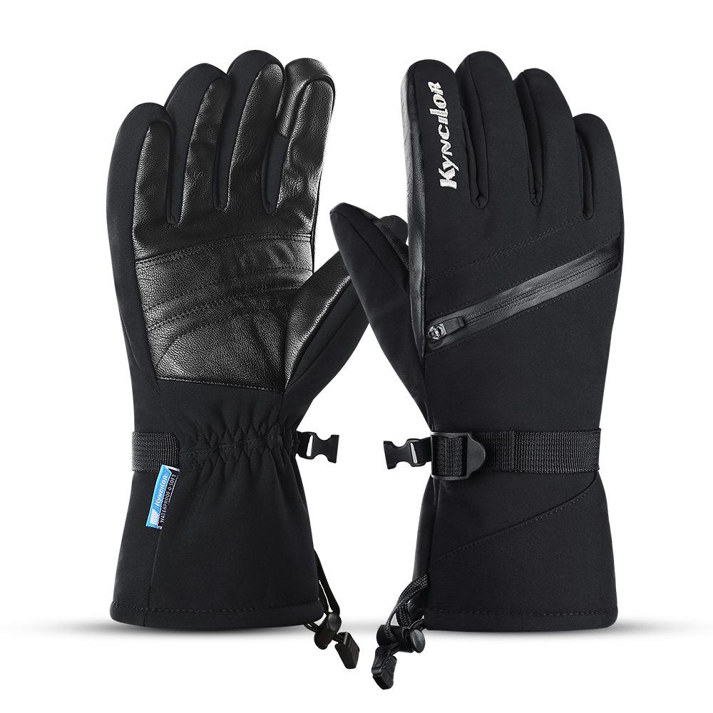 

Men s and Women s Winter Cycling Touchscreen Ski Gloves - Thick, Warm, Plus Velvet Extra Large чёрный