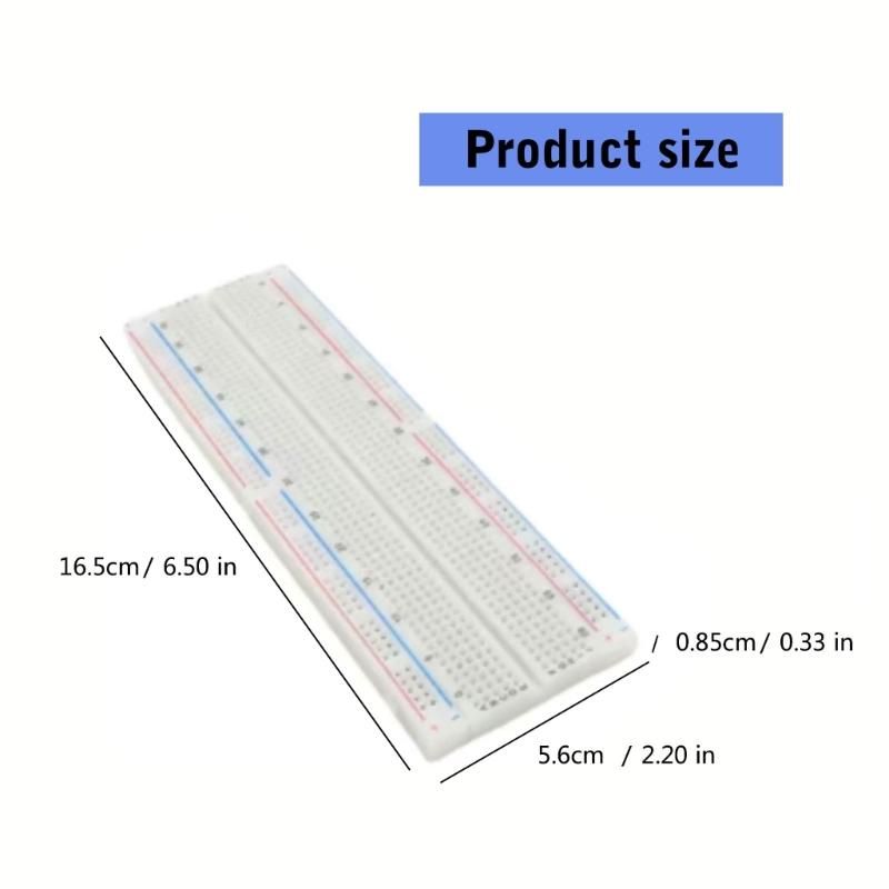 Quality 830 Tie Point Solderless Breadboard Bread Board for DIY Enthusiasts Engineers For Safe And Efficient Connection
