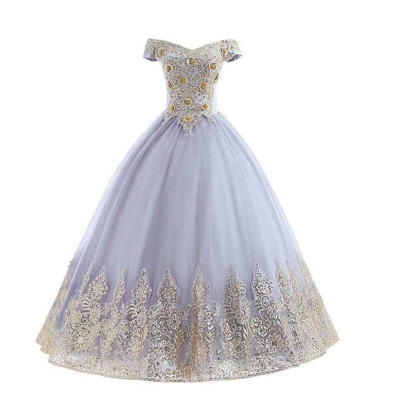 Painted yarn puffy skirt women's new art exam, bel canto vocal host solo performance suit, long temperament skirt spring and summer