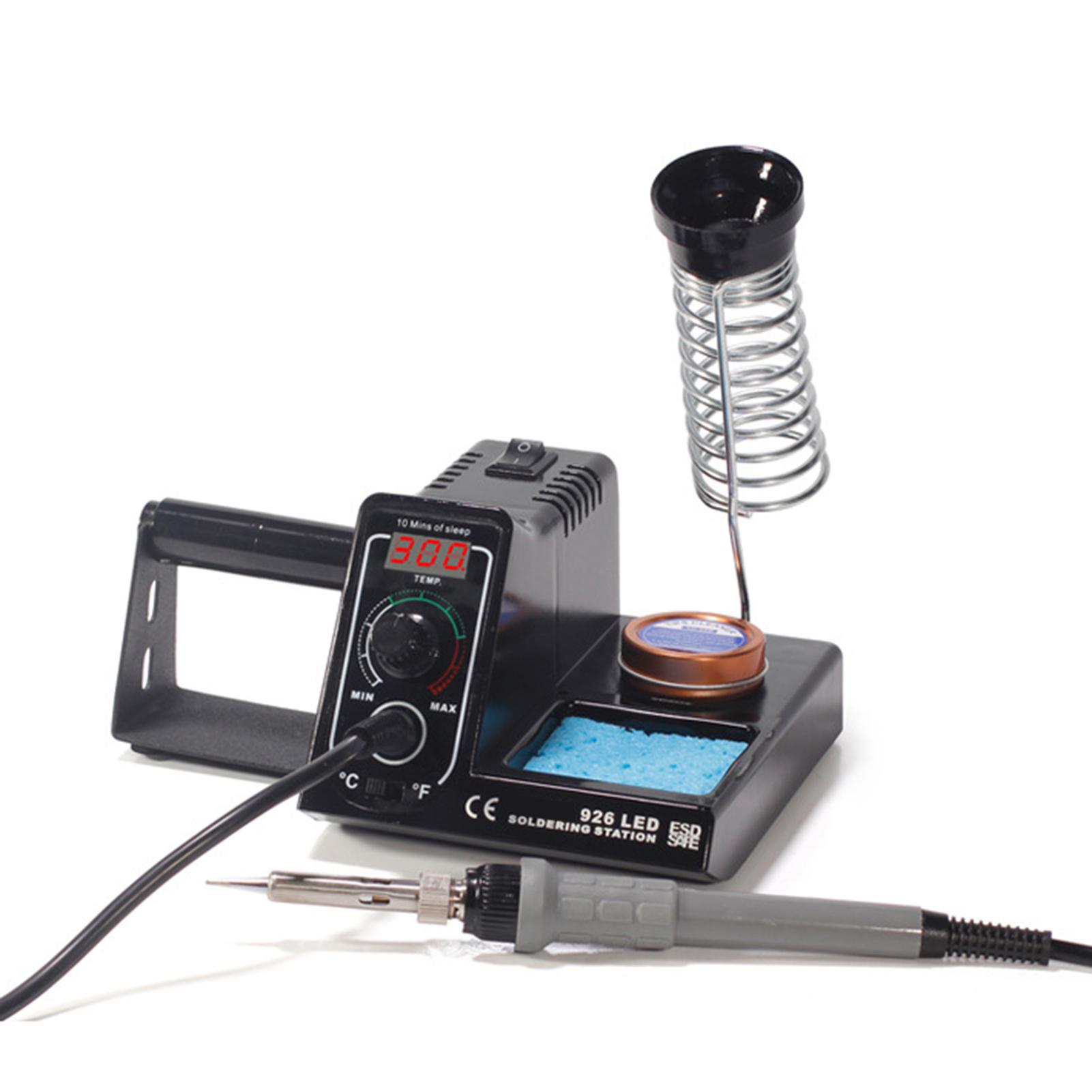 

926LED Внутренний термопаяльник, 60 Вт, паяльная станция, 90 ~ 480 градусов C, набор цифровых паяльников 0 чёрный