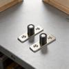 2 Pcs Door Stopper Guides For Sliding Door Stainless Steel Sliding Door Bottom Floor Guide Barn Door 4.8*1.75cm Home Hardware