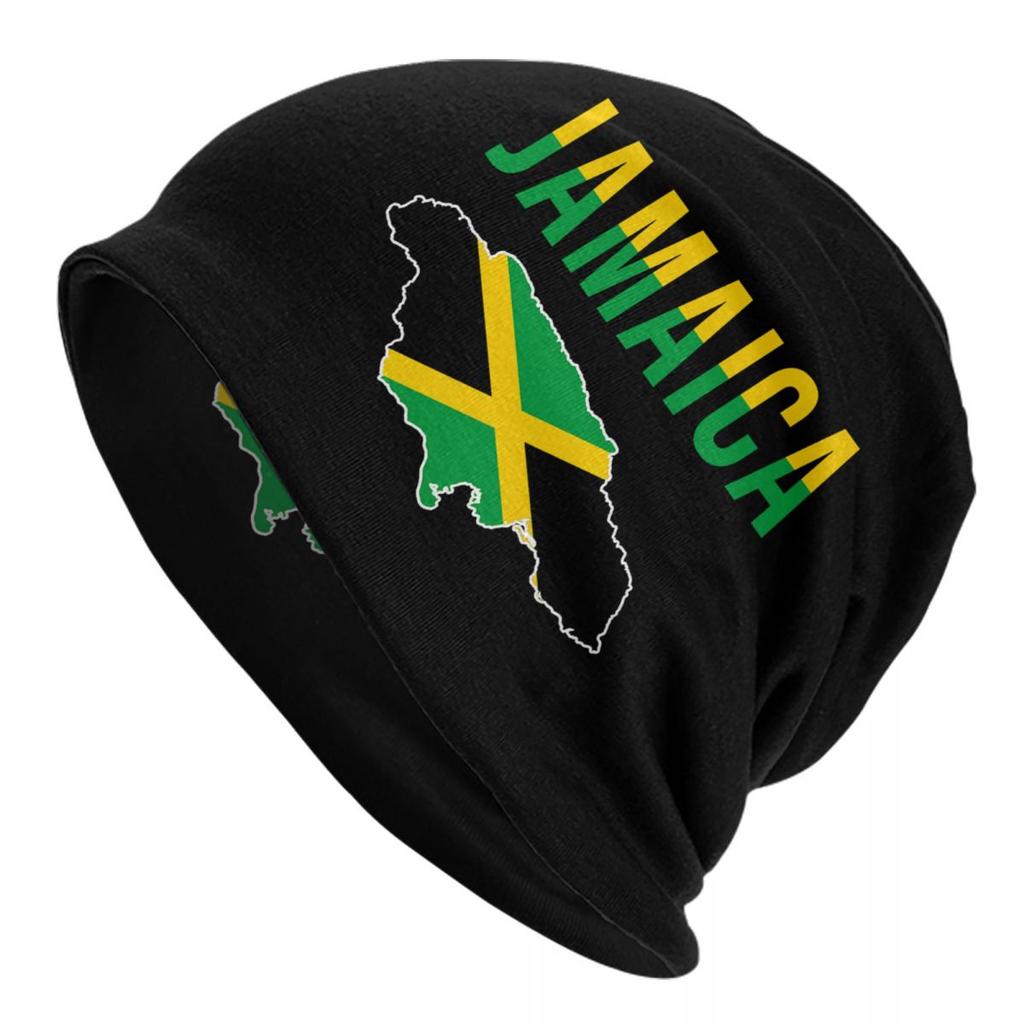 Custom Jamaica Rasta Lion Skullies Beanies Caps Unisex Winter Warm Knit Hat Reggae Jamaican Flag Bonnet Hats Outdoor Ski Cap