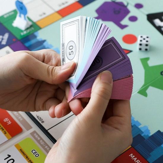 Finance and economy board game Money Spinner Family game Elementary school social and economic teaching aids Blue Marble, popular Korean game