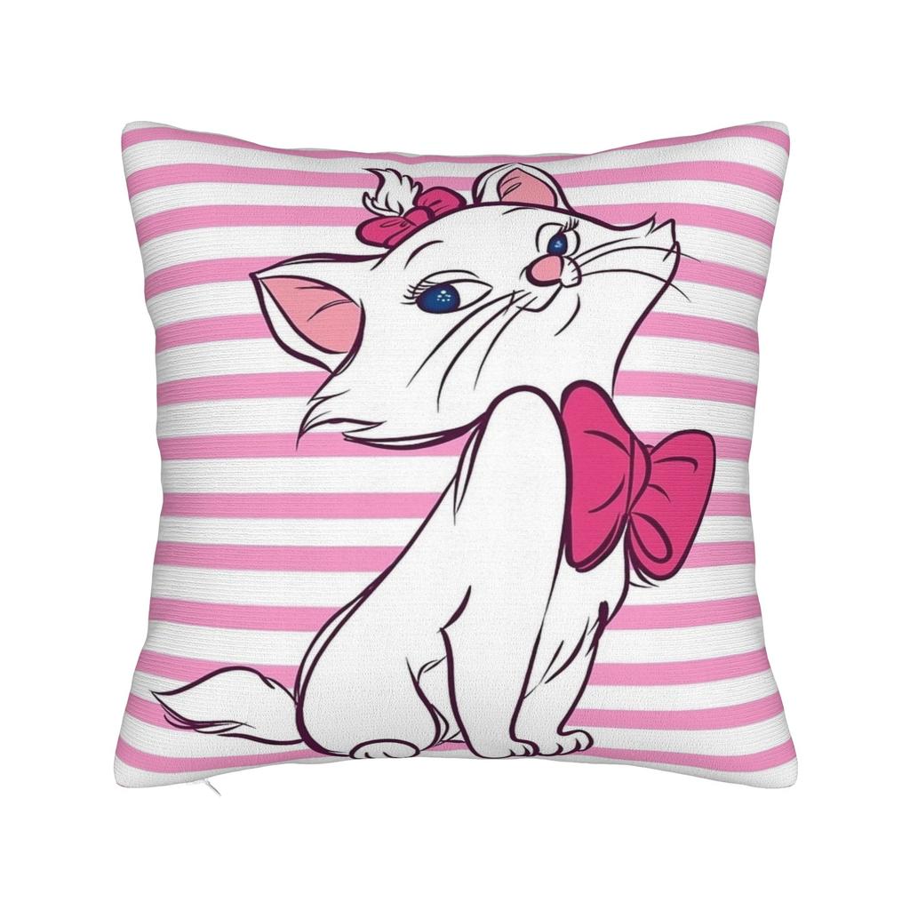 Marie Katze Cartoon Kissenbezug Polyester Kissenbezug Dekorativ Kissenhülle Zuhause Dropshipping 45*45cm