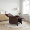 Massage Recliner Brown Faux Leather