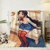 Cute M-MiSide Mita Throw Soft Flannel Throw Blanket, Lightweight Breathable Summer Nap Blanket For Sofa Home Travel Cozy Decor